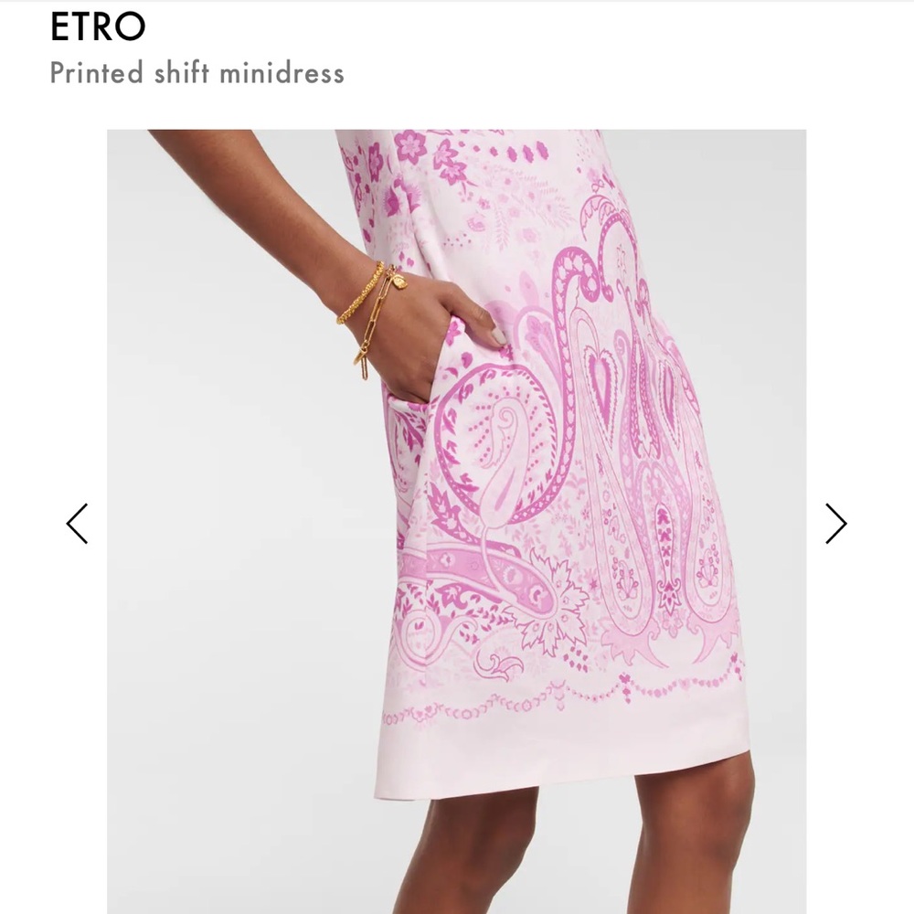 ETRO printed mini shift dress - Picture 4 of 9